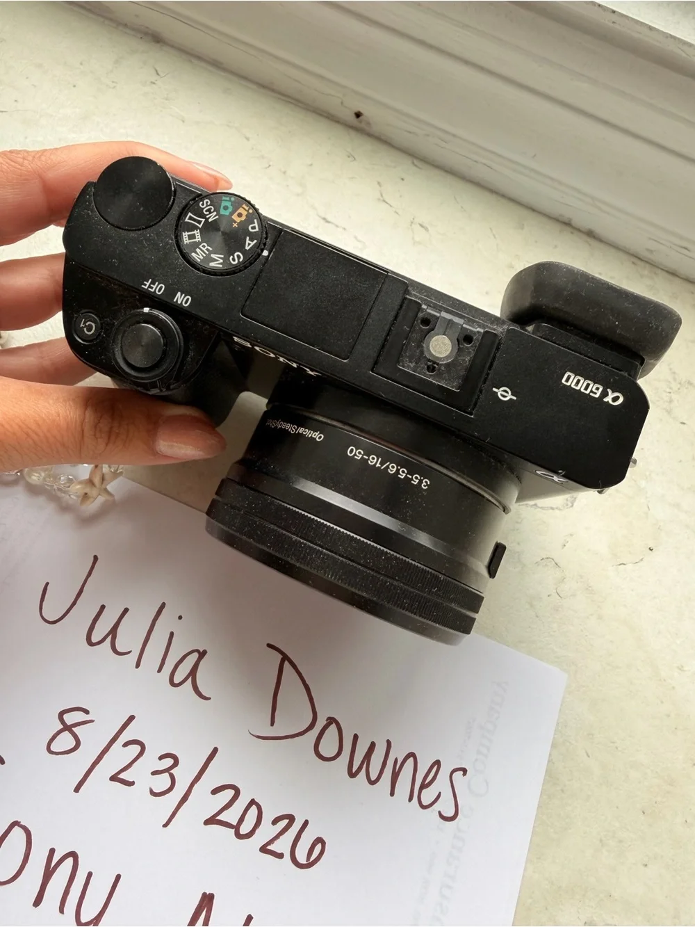 Sony Mirrorless Digital Camera w/additional E50mm lense
